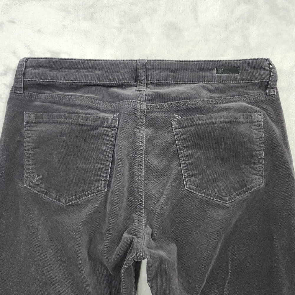 KUT From The Kloth Pants Womens 10 Black Corduroy Diana Skinny Stretch Jegging - Picture 3 of 15